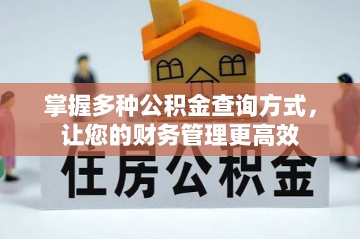 宁化掌握多种公积金查询方式，让您的财务管理更高效