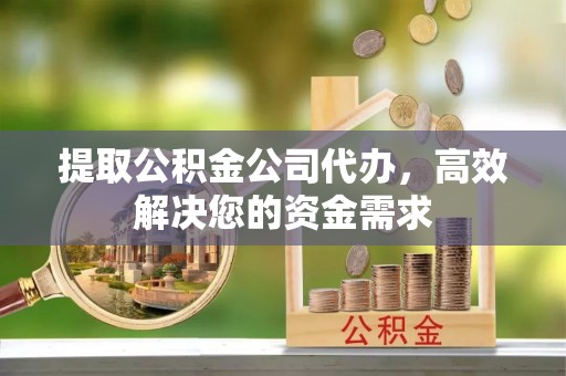 宁化提取公积金公司代办，高效解决您的资金需求