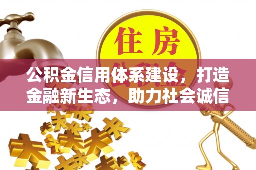 宁化公积金信用体系建设，打造金融新生态，助力社会诚信发展