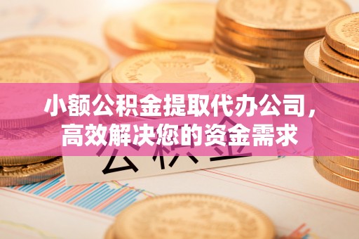 宁化小额公积金提取代办公司，高效解决您的资金需求