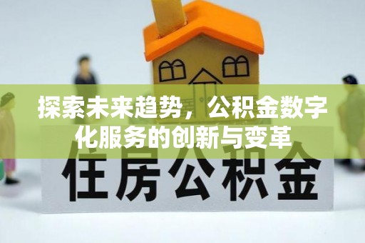 宁化探索未来趋势，公积金数字化服务的创新与变革
