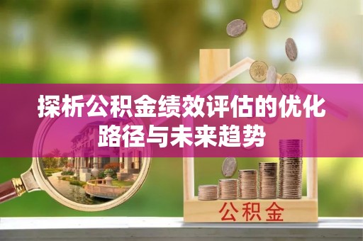 宁化探析公积金绩效评估的优化路径与未来趋势